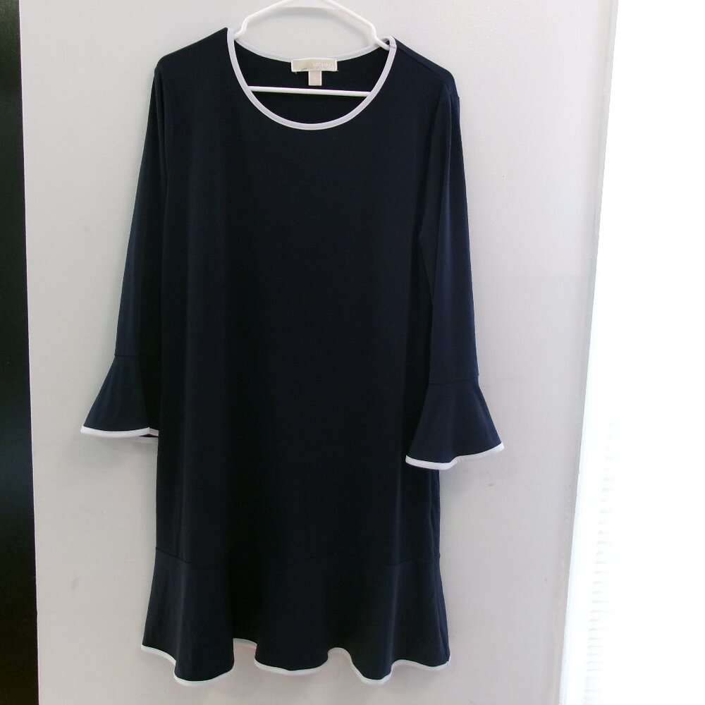 EUC Michael Kors Dress Navy and White XL